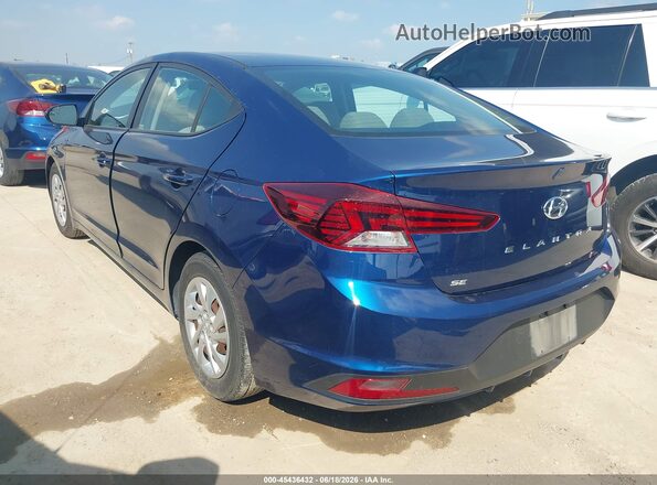 5NPD74LF6LH601697 2020 HYUNDAI ELANTRA Синий Задняя левая четверть
