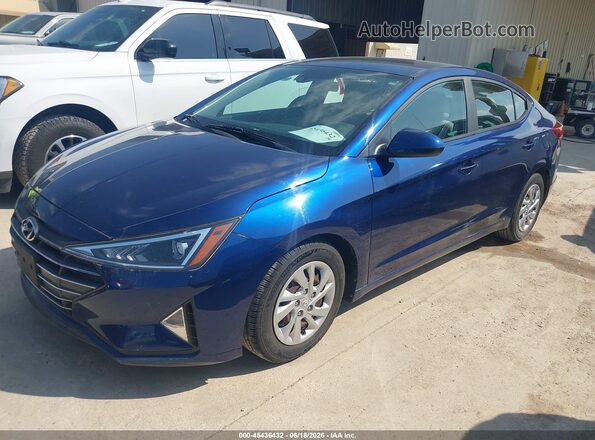 5NPD74LF6LH601697 2020 HYUNDAI ELANTRA Синий Передняя левая четверть