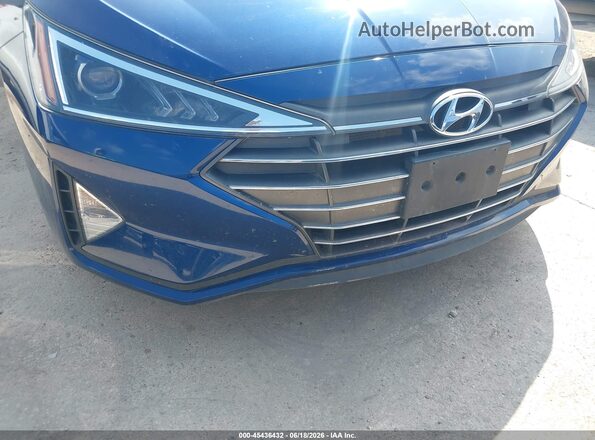 5NPD74LF6LH601697 2020 HYUNDAI ELANTRA Синий Вид спереди