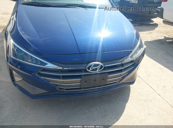 5NPD74LF6LH601697 2020 HYUNDAI ELANTRA Синий Вид щитка приборов