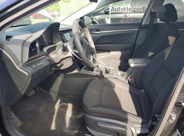 5NPD74LF6LH601831 2020 HYUNDAI ELANTRA Black Front interior view