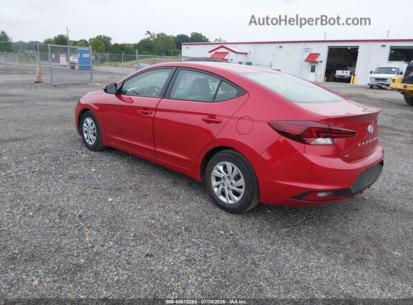 5NPD74LF6LH602168 2020 HYUNDAI ELANTRA Red Задня ліва чверть