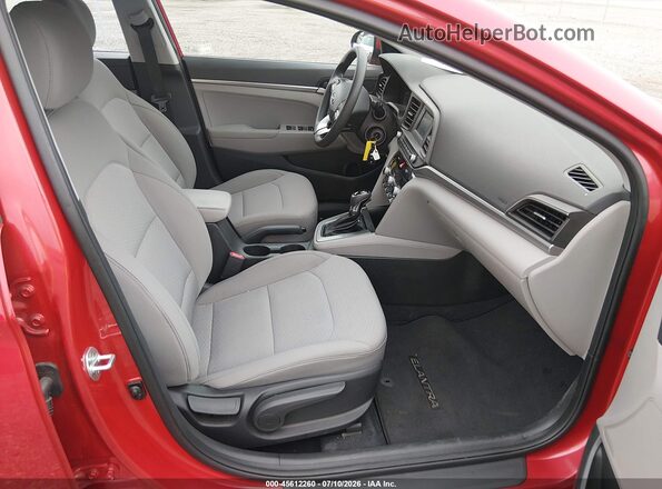 5NPD74LF6LH602168 2020 HYUNDAI ELANTRA Red Вид салону спереду