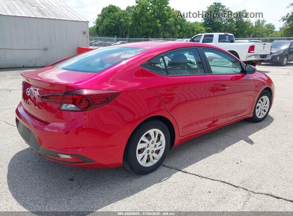 5NPD74LF6LH608911 2020 HYUNDAI ELANTRA Red უკანა მარჯვენა