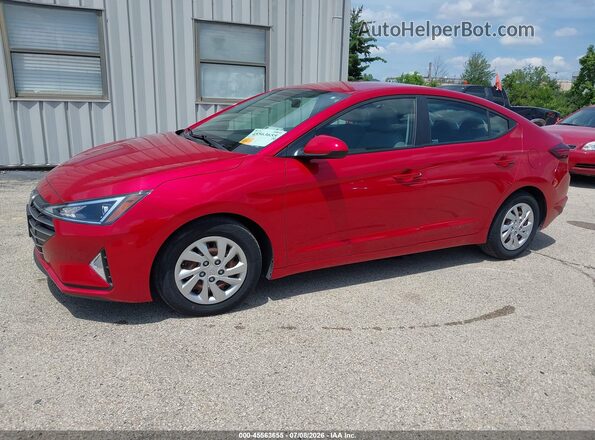 5NPD74LF6LH608911 2020 HYUNDAI ELANTRA Red წინა მარცხენა ხედი სამი მეოთხედიდან