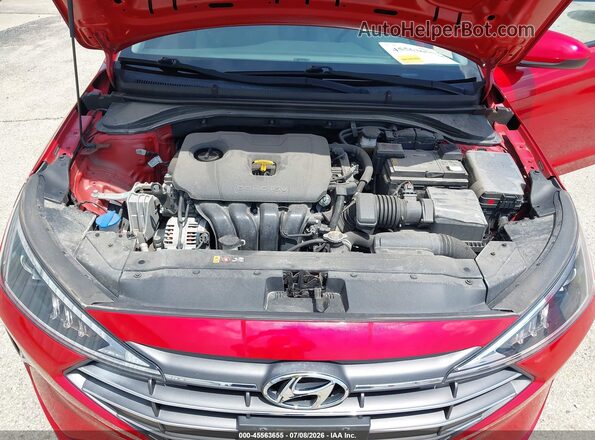 5NPD74LF6LH608911 2020 HYUNDAI ELANTRA Red უკანა ხედი