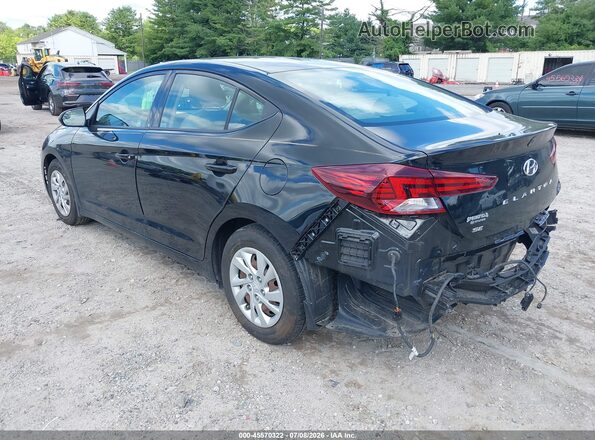 5NPD74LF6LH616619 2020 HYUNDAI ELANTRA Black უკანა მარცხენა