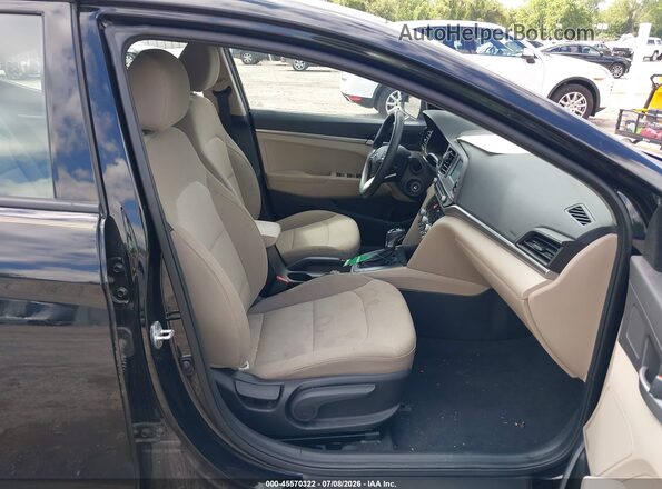 5NPD74LF6LH616619 2020 HYUNDAI ELANTRA Black წინა სალონის ხედი