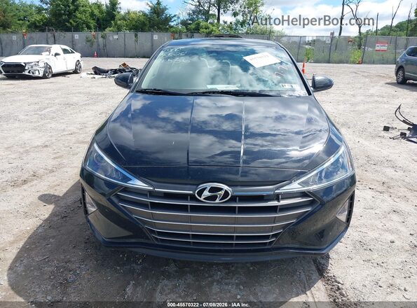 5NPD74LF6LH616619 2020 HYUNDAI ELANTRA Black ხელსაწყოთა პანელის ხედი