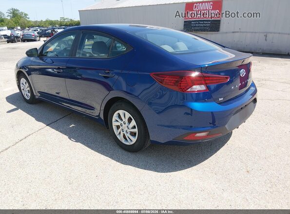 5NPD74LF6LH618211 2020 HYUNDAI ELANTRA Blue Rear left