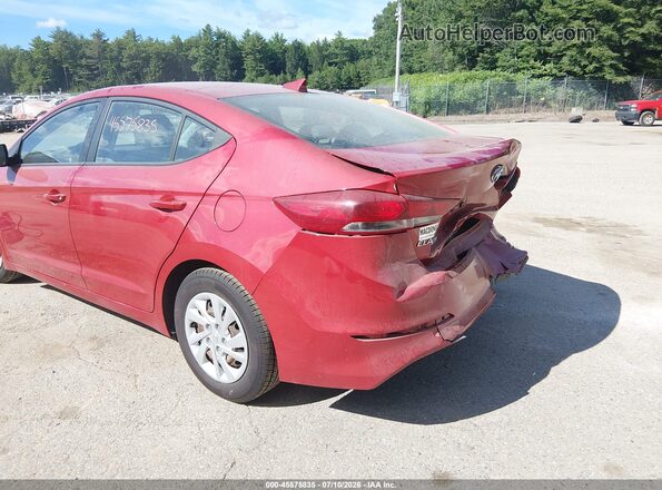 5NPD74LF7HH070839 2017 HYUNDAI ELANTRA Red Front view