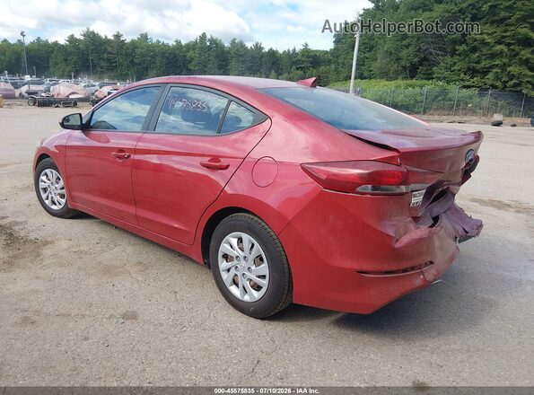 5NPD74LF7HH070839 2017 HYUNDAI ELANTRA Red Rear left