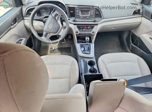 5NPD74LF7HH135334 2017 HYUNDAI ELANTRA Silver Вид панелі приладів