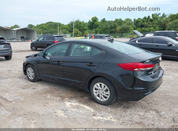 5NPD74LF7HH135611 2017 HYUNDAI ELANTRA Black Հետևի ձախ