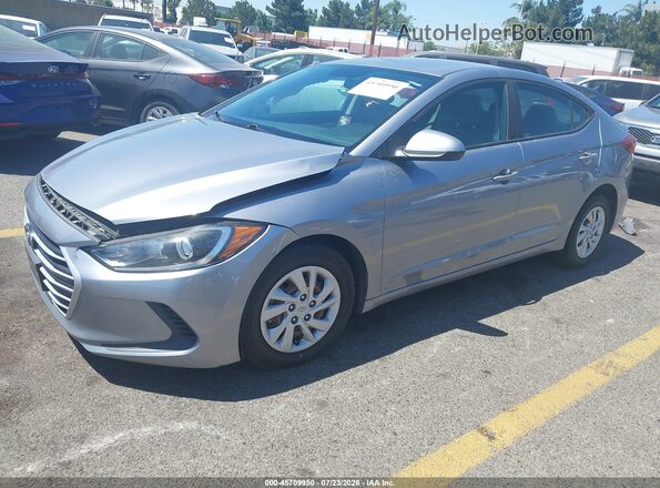 5NPD74LF7HH162355 2017 HYUNDAI ELANTRA Silver Առջևի ձախ երեք քառորդ տեսարան
