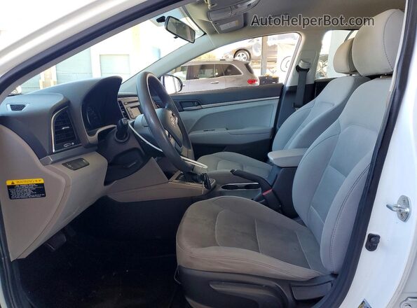 5NPD74LF7HH165661 2017 HYUNDAI ELANTRA White წინა სალონის ხედი