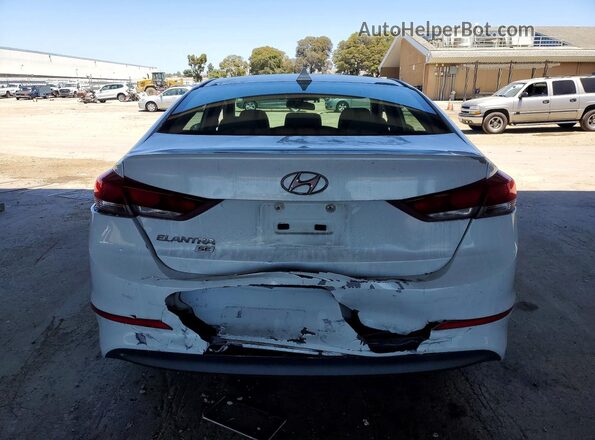 5NPD74LF7HH165661 2017 HYUNDAI ELANTRA White უკანა ხედი