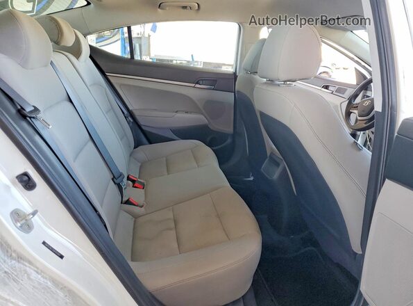 5NPD74LF7HH165661 2017 HYUNDAI ELANTRA White უკანა სავარძლების ხედი