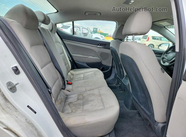 5NPD74LF7HH182816 2017 HYUNDAI ELANTRA White უკანა სავარძლების ხედი