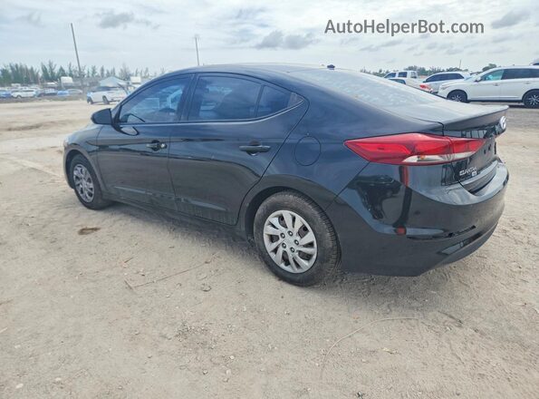 5NPD74LF7JH226058 2018 HYUNDAI ELANTRA Black უკანა მარცხენა