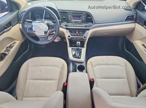 5NPD74LF7JH226058 2018 HYUNDAI ELANTRA Black წინა პანელის ხედი