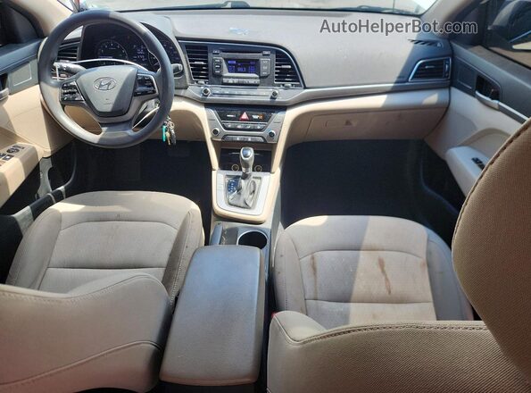 5NPD74LF7JH296725 2018 HYUNDAI ELANTRA White Widok deski rozdzielczej
