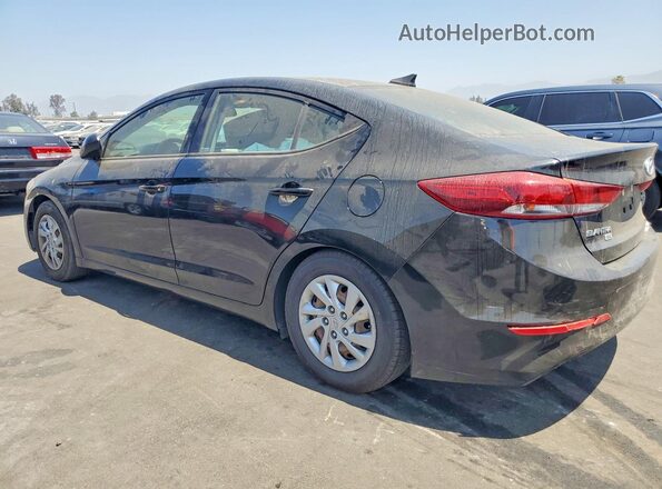 5NPD74LF7JH392838 2018 HYUNDAI ELANTRA Black Հետևի ձախ