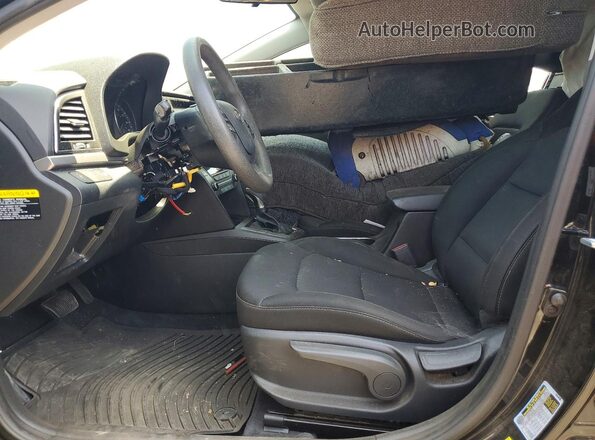 5NPD74LF7JH392838 2018 HYUNDAI ELANTRA Black Սալոնի դիմացի տեսք