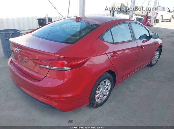5NPD74LF7JH395514 2018 HYUNDAI ELANTRA Red Հետևի աջ