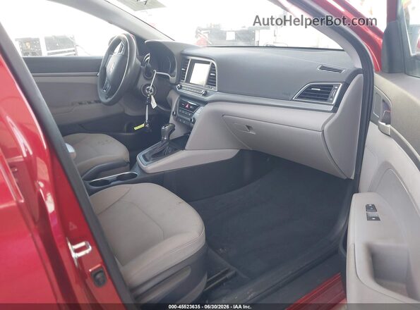 5NPD74LF7JH395514 2018 HYUNDAI ELANTRA Red Սալոնի դիմացի տեսք