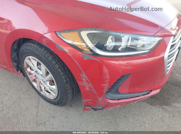 5NPD74LF7JH395514 2018 HYUNDAI ELANTRA Red Դիմացի տեսք