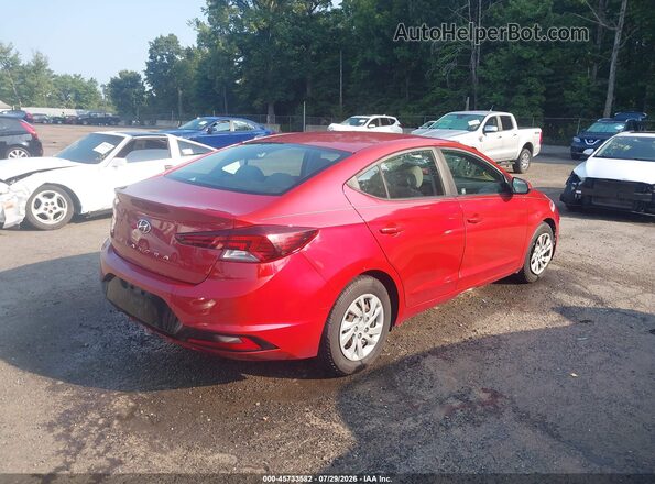 5NPD74LF7KH410059 2019 HYUNDAI ELANTRA Red Задня права чверть