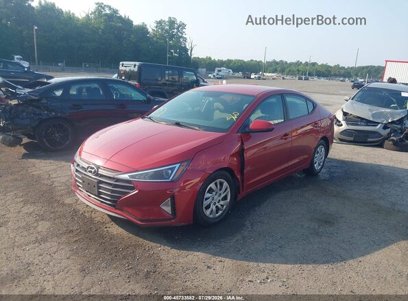 5NPD74LF7KH410059 2019 HYUNDAI ELANTRA Red Передня ліва чверть