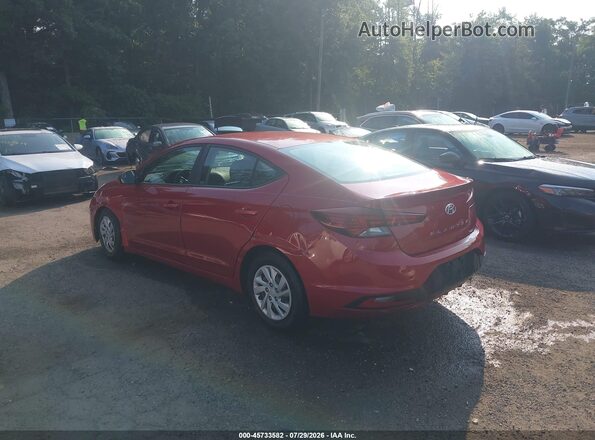 5NPD74LF7KH410059 2019 HYUNDAI ELANTRA Red Задня ліва чверть