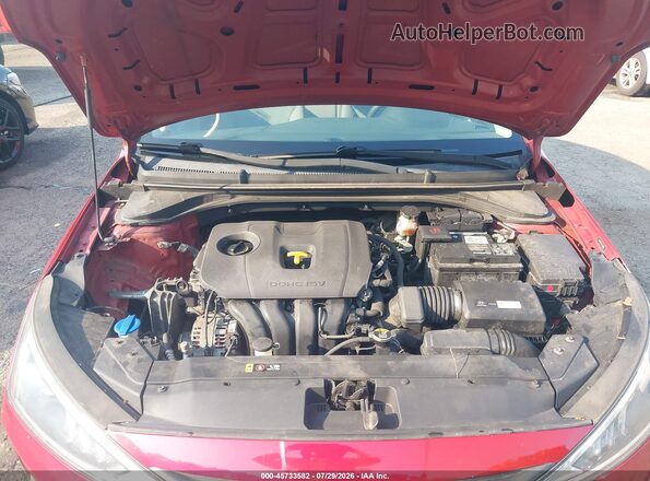 5NPD74LF7KH410059 2019 HYUNDAI ELANTRA Red Вид ззаду