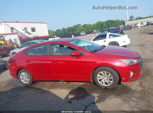 5NPD74LF7KH410059 2019 HYUNDAI ELANTRA Red Вид задньої частини салону