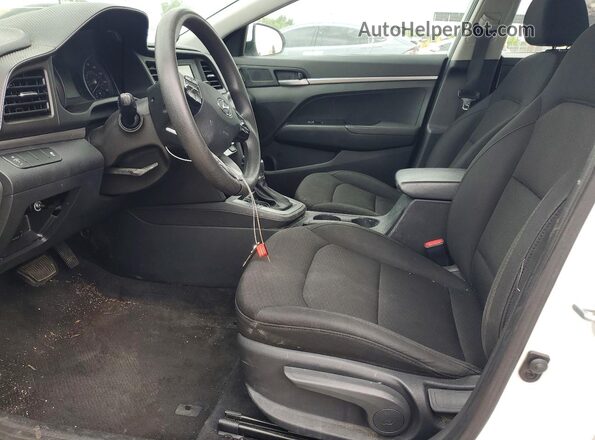 5NPD74LF7KH412913 2019 HYUNDAI ELANTRA White Widok wnętrza z przodu