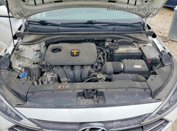 5NPD74LF7KH412913 2019 HYUNDAI ELANTRA White Widok wnętrza z tyłu
