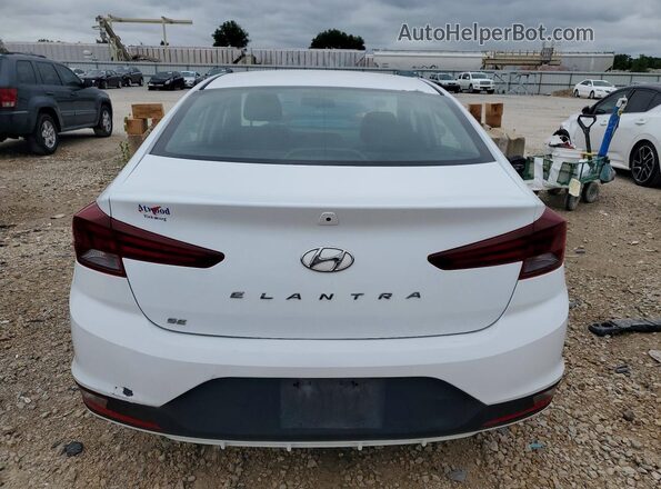 5NPD74LF7KH412913 2019 HYUNDAI ELANTRA White Widok z tyłu