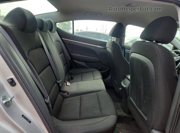 5NPD74LF7KH438069 2019 HYUNDAI ELANTRA Silver Հետևի նստատեղերի տեսք