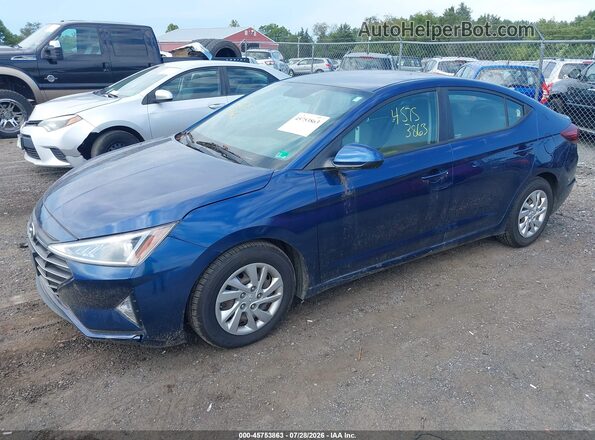 5NPD74LF7KH481164 2019 HYUNDAI ELANTRA Blue Front left