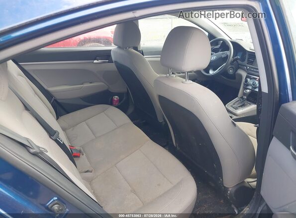 5NPD74LF7KH481164 2019 HYUNDAI ELANTRA Blue VIN sticker view