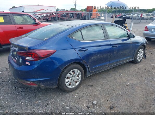 5NPD74LF7KH481164 2019 HYUNDAI ELANTRA Blue Rear right