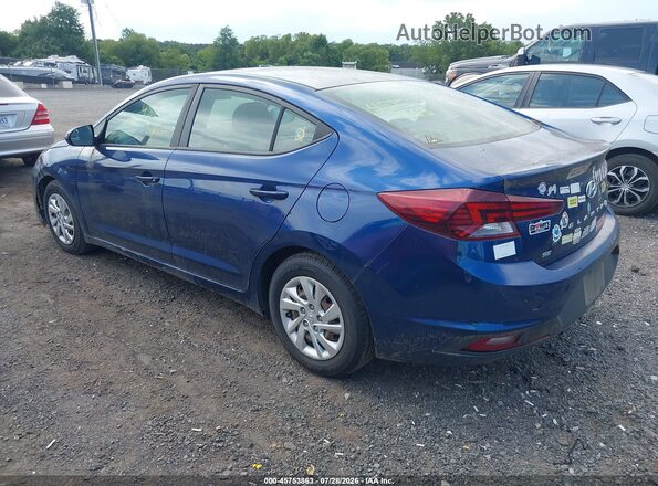 5NPD74LF7KH481164 2019 HYUNDAI ELANTRA Blue Rear left