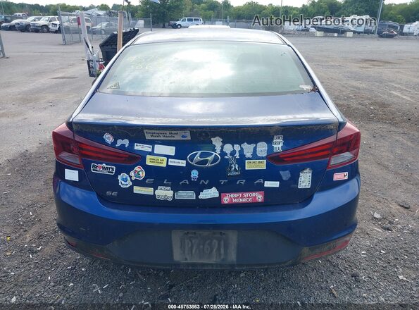 5NPD74LF7KH481164 2019 HYUNDAI ELANTRA Blue 
