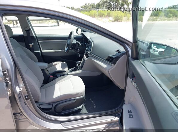 5NPD74LF7KH486042 2019 HYUNDAI ELANTRA Gray Widok wnętrza z przodu