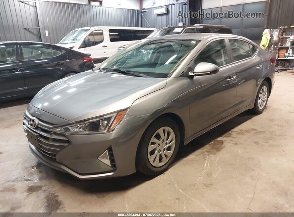 5NPD74LF7KH493024 2019 HYUNDAI ELANTRA Gray Vista tres cuartos delantera izquierda