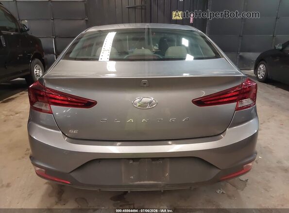 5NPD74LF7KH493024 2019 HYUNDAI ELANTRA Gray 