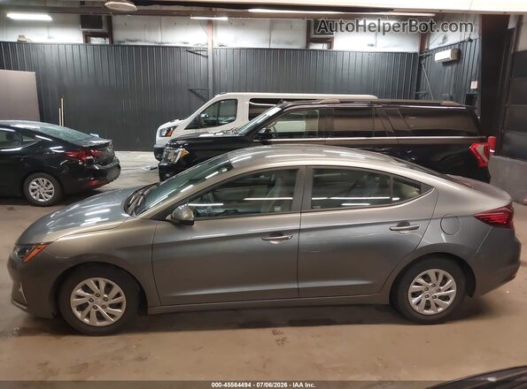 5NPD74LF7KH493024 2019 HYUNDAI ELANTRA Gray 