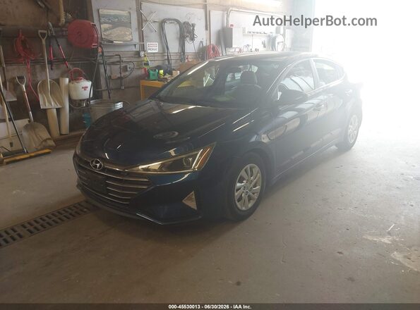 5NPD74LF7KH497607 2019 HYUNDAI ELANTRA Blue Передня ліва чверть